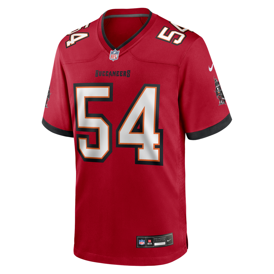 Tampa Bay Buccaneers Lavonte David Red Game Jersey product image 2, provided for visual reference and product detail review