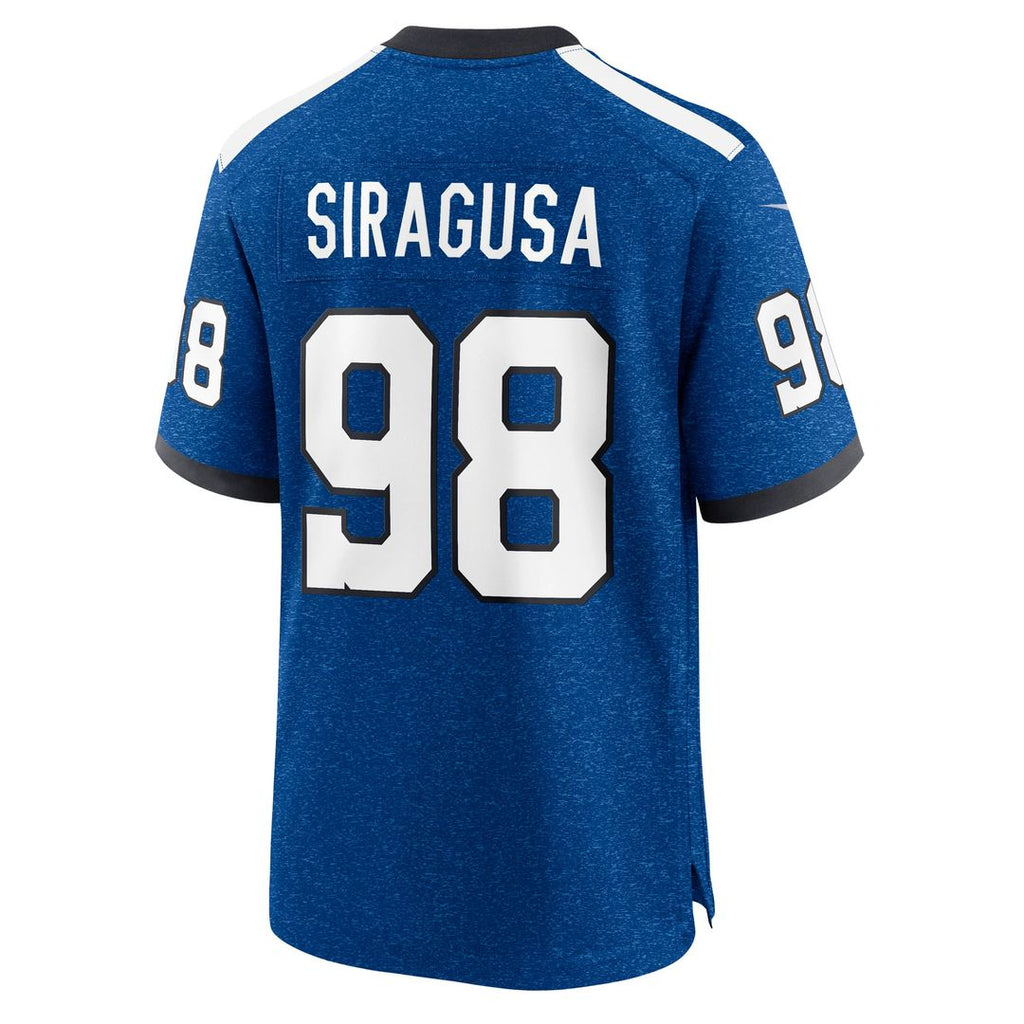 Indianapolis Colts Tony Siragusa Royal Game Retired Player Jersey product image 9, provided for visual reference and product