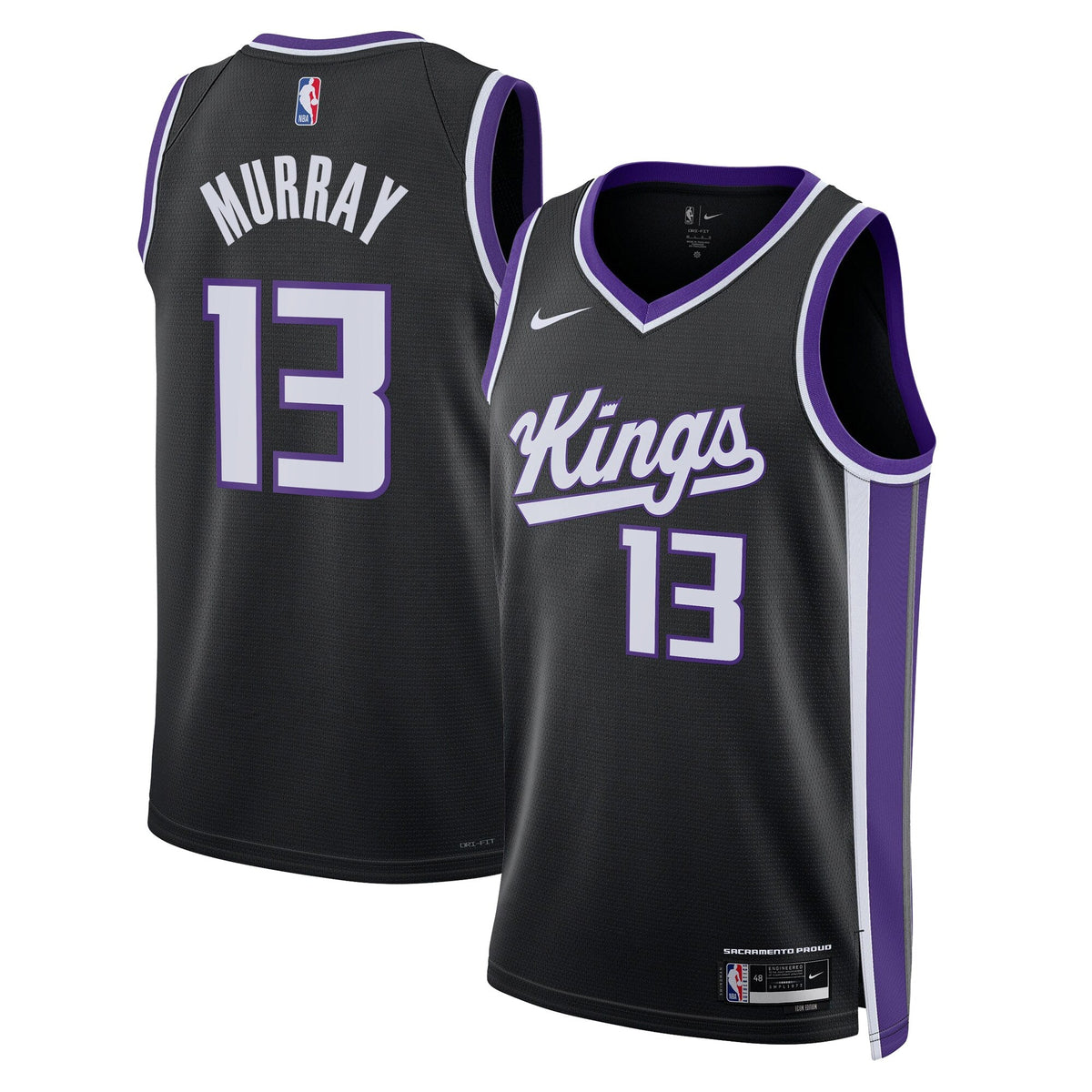 Sacramento Kings Nike Icon Edition Swingman Jersey - Black product image 2