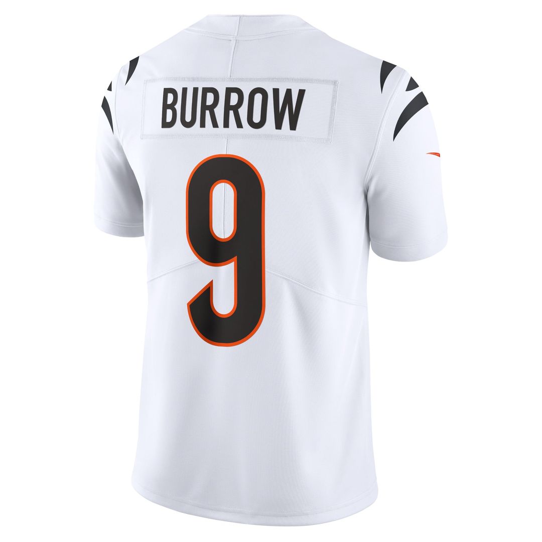 Cincinnati Bengals Joe Burrow White Vapor Untouchable Limited Jersey product image 3, provided for visual reference and