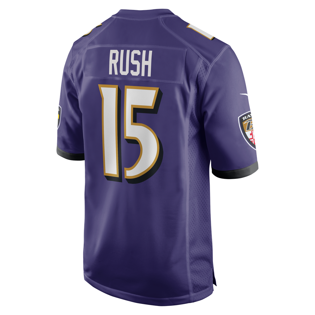 Baltimore Ravens Cooper Rush Purple Team Game Jersey product image 3, provided for visual reference and product detail review