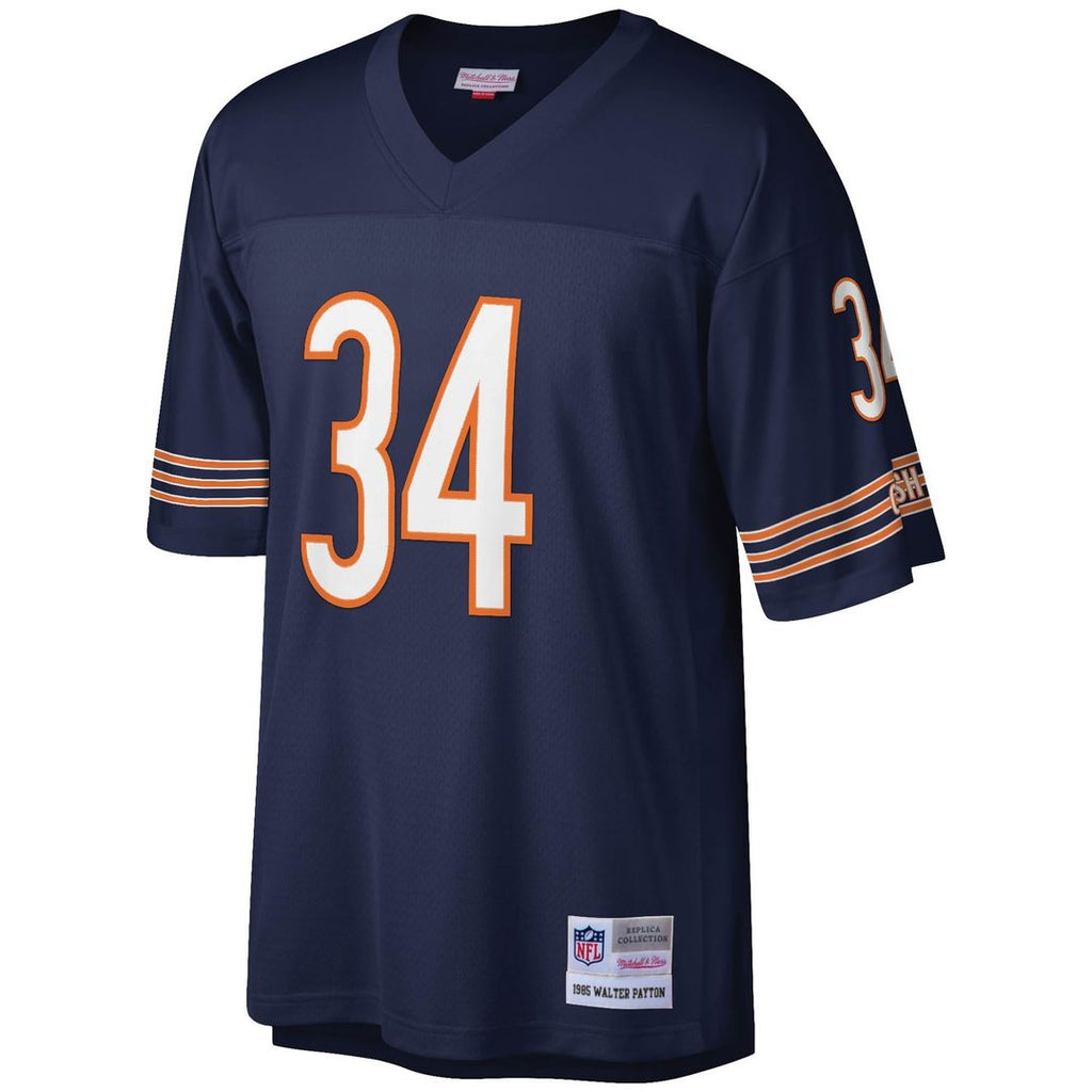 Chicago Bears Walter Payton Navy Legacy Replica Jersey product image 2, provided for visual reference and product detail