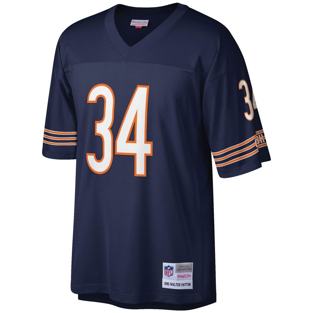 Chicago Bears Walter Payton Navy Legacy Replica Jersey product image 2, provided for visual reference and product detail