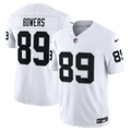 Las Vegas Raiders Brock Bowers White Vapor F.U.S.E. Stitched Limited Jersey product image 1, provided for visual reference