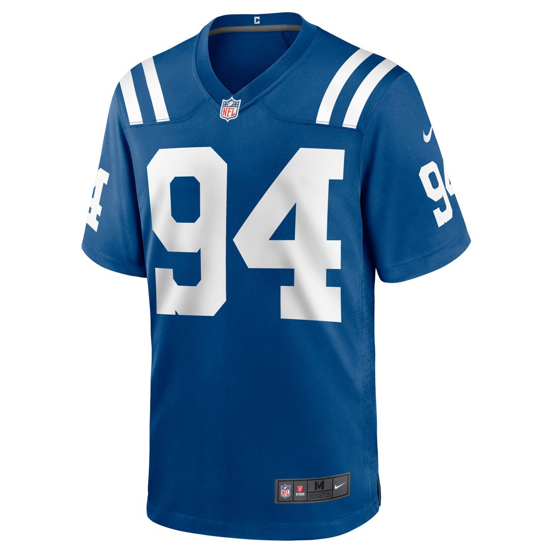 Indianapolis Colts Tyquan Lewis Royal Game Jersey product image 2, provided for visual reference and product detail review