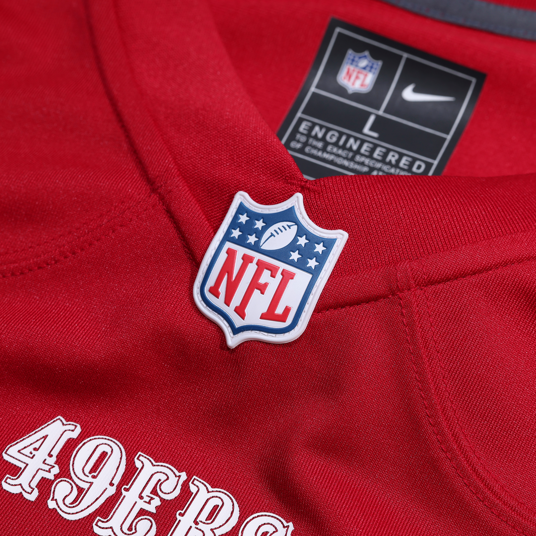 San Francisco 49ers Luke Gifford Scarlet Team Game Jersey product image 4, provided for visual reference and product detail