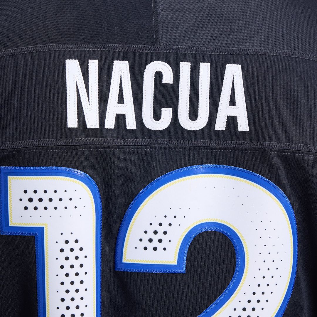 Los Angeles Rams Puka Nacua Dark Blue Rivalries Collection Stitched Limited Jersey product image 14, provided for visual