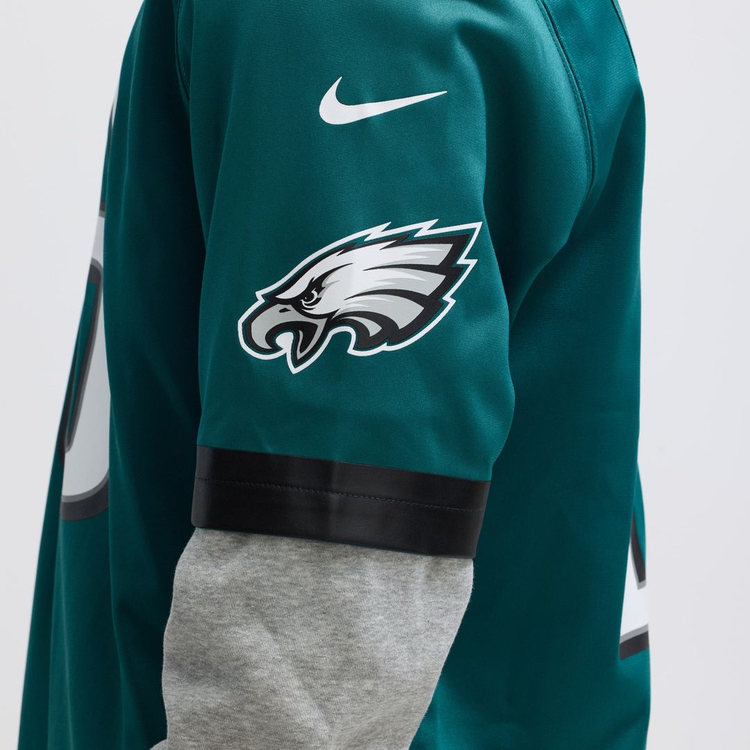 Philadelphia Eagles Saquon Barkley Midnight Green Game Player Jersey product image 10, provided for visual reference and