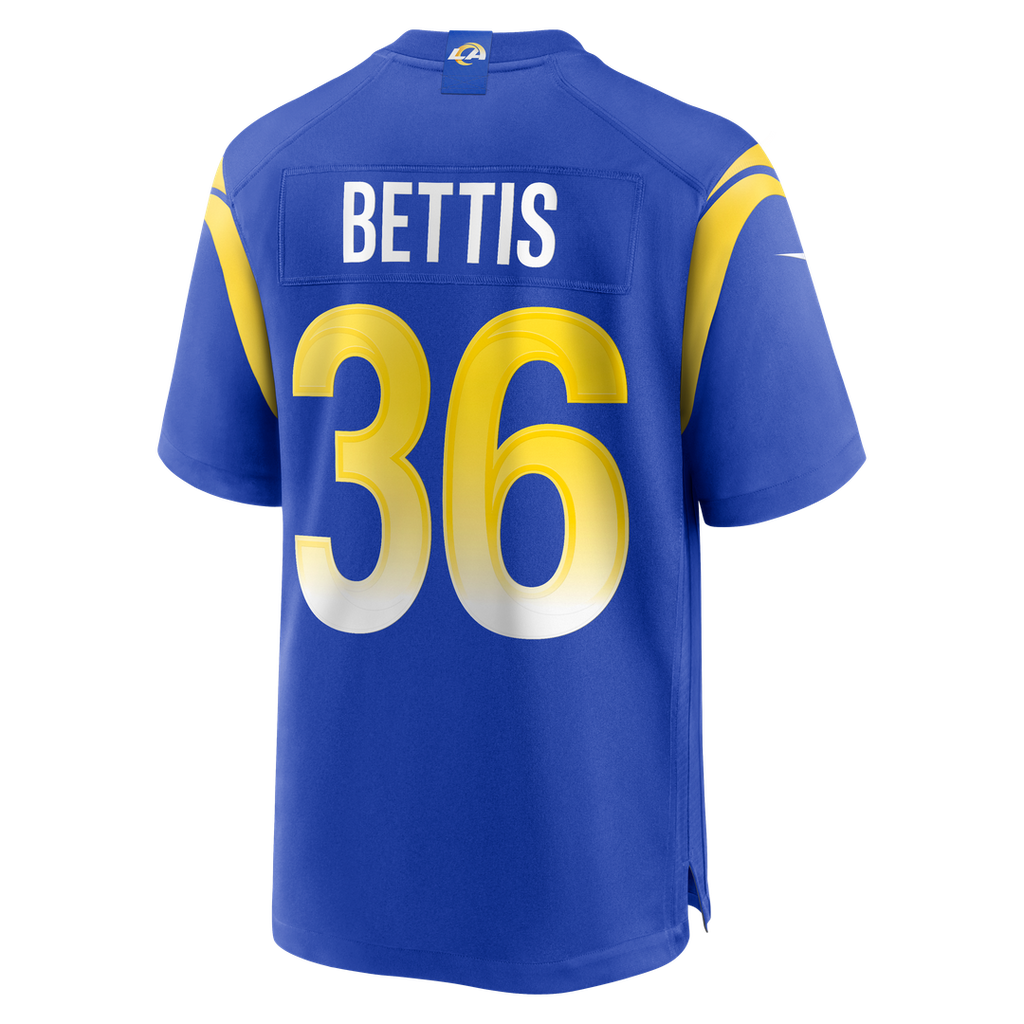 Los Angeles Rams Jerome Bettis Royal Game Retired Player Jersey product image 3, provided for visual reference and product