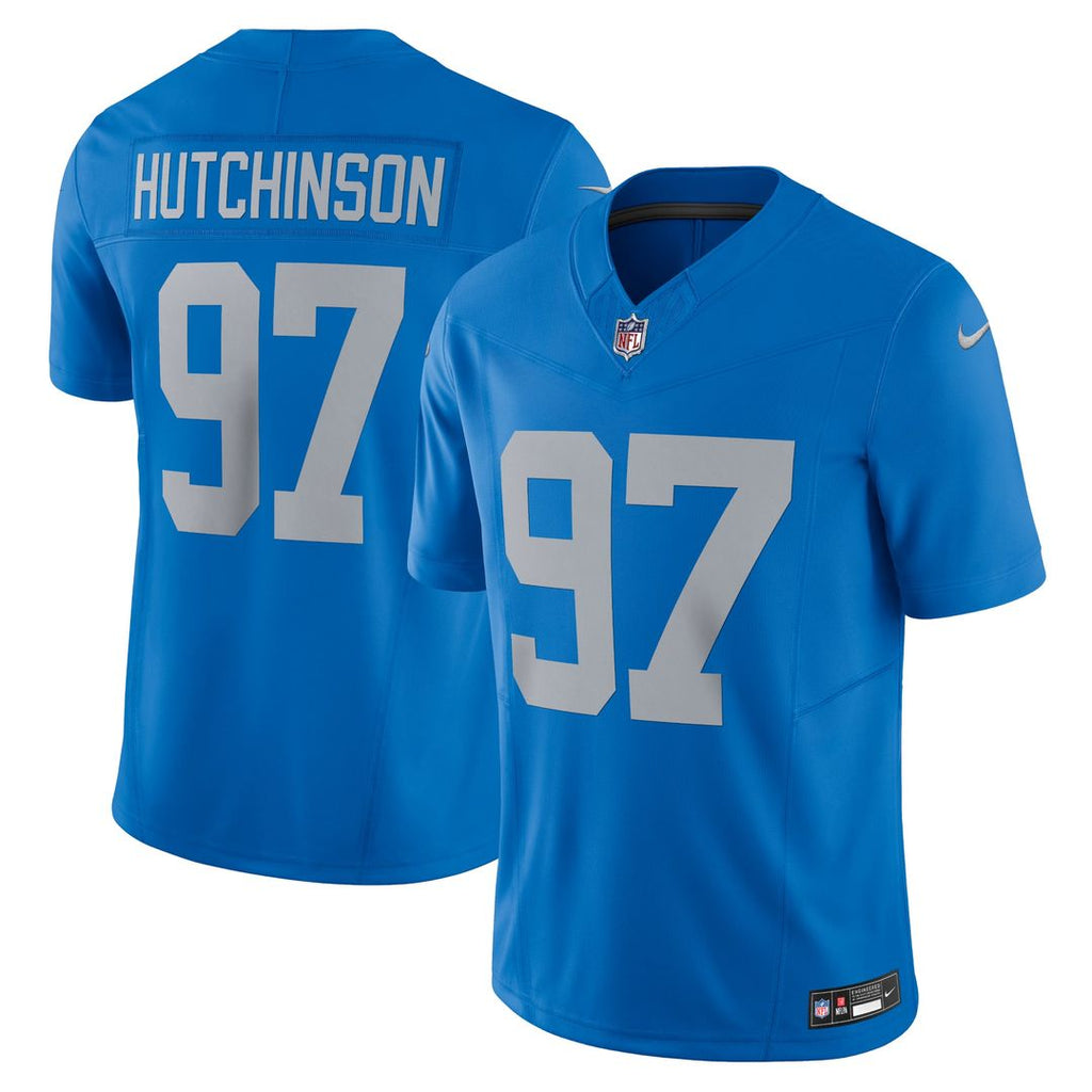 Detroit Lions Aidan Hutchinson Black 2nd Alternate Vapor F.U.S.E. Limited Jersey product image 7, provided for visual