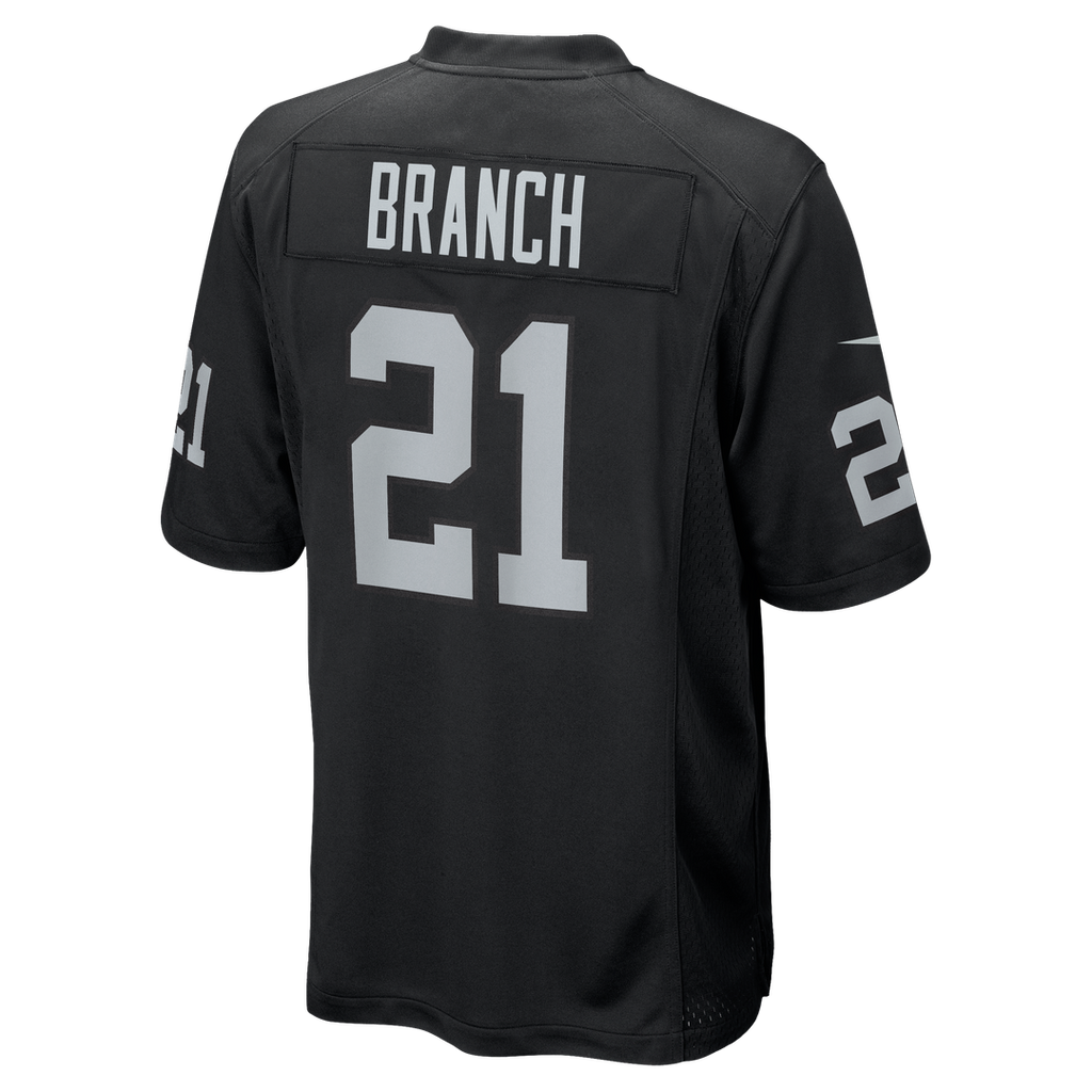 Las Vegas Raiders Cliff Branch Black Retired Player Game Jersey product image 3, provided for visual reference and product