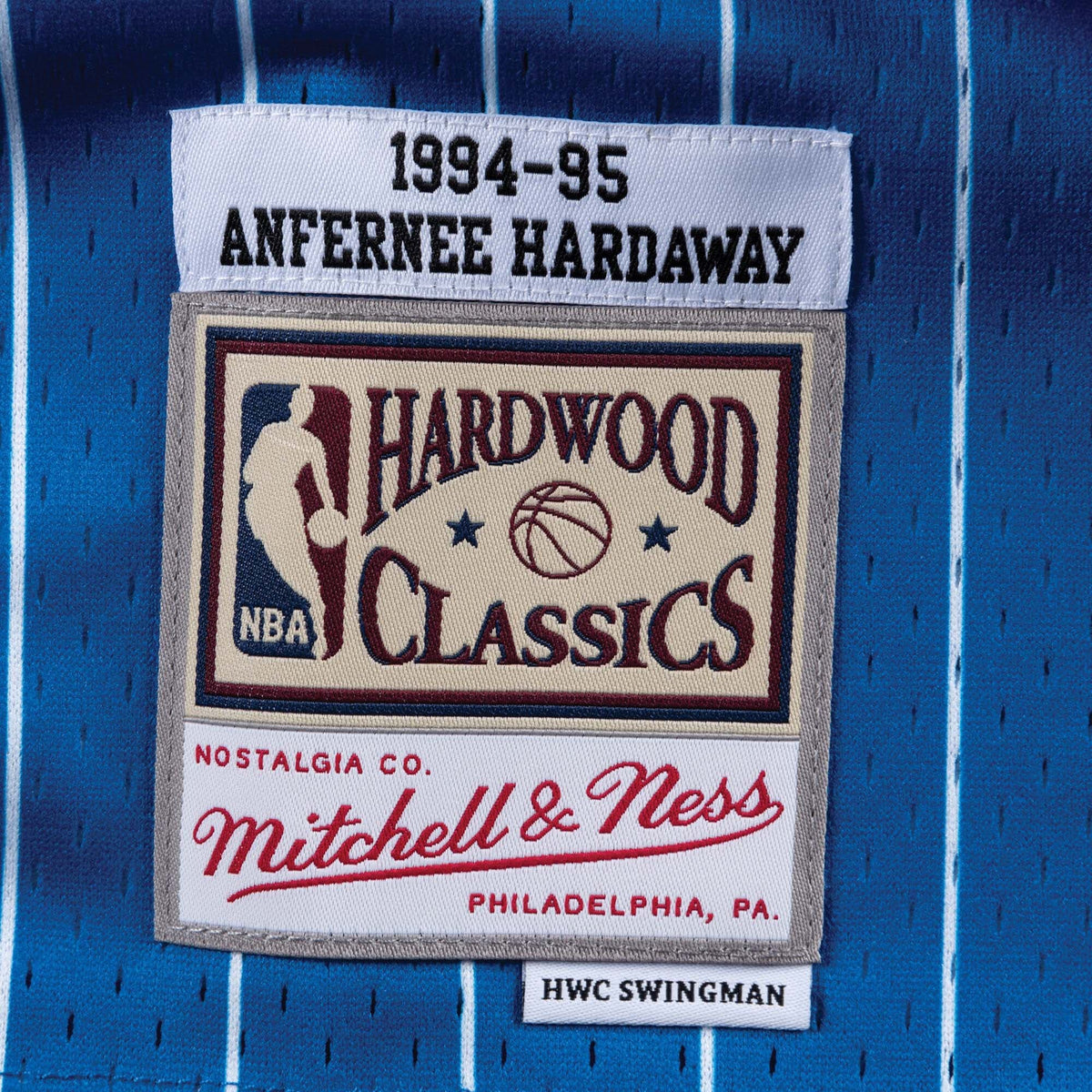Anfernee Hardaway Orlando Magic Hardwood Classics Road Jersey - Mens product image 5, provided for visual reference and