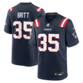 New England Patriots K.J. Britt Navy Team Game Jersey product image 1, provided for visual reference and product detail