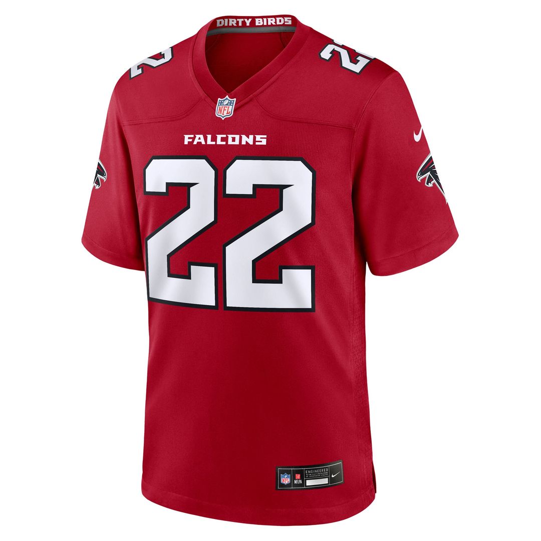 Atlanta Falcons Yasir Abdullah Red Team Game Jersey product image 2, provided for visual reference and product detail review