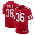 San Francisco 49ers Marques Sigle Scarlet Team Game Jersey product image 1, provided for visual reference and product detail