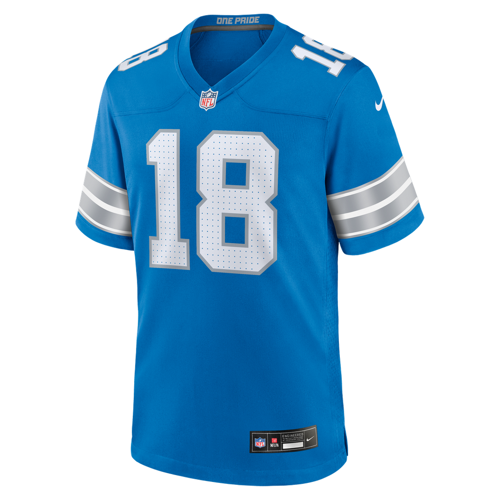Detroit Lions Isaac TeSlaa Black Alternate Game Player Jersey product image 14, provided for visual reference and product