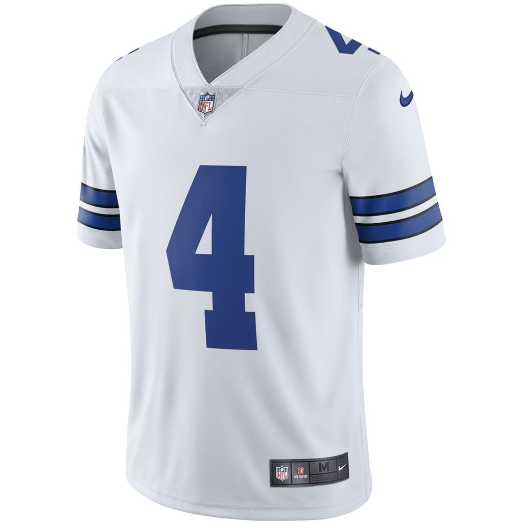 Dallas Cowboys Dak Prescott White Vapor Limited Player Jersey product image 5, provided for visual reference and product