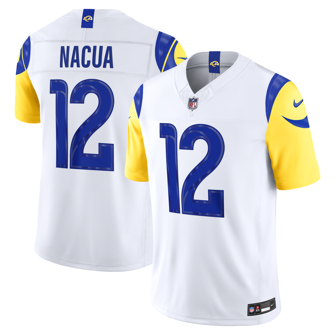 Los Angeles Rams Puka Nacua Royal Team Vapor F.U.S.E. Stitched Limited Jersey product image 19, provided for visual