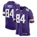 Minnesota Vikings Randy Moss Purple Game Retired Player Jersey product image 1, provided for visual reference and product