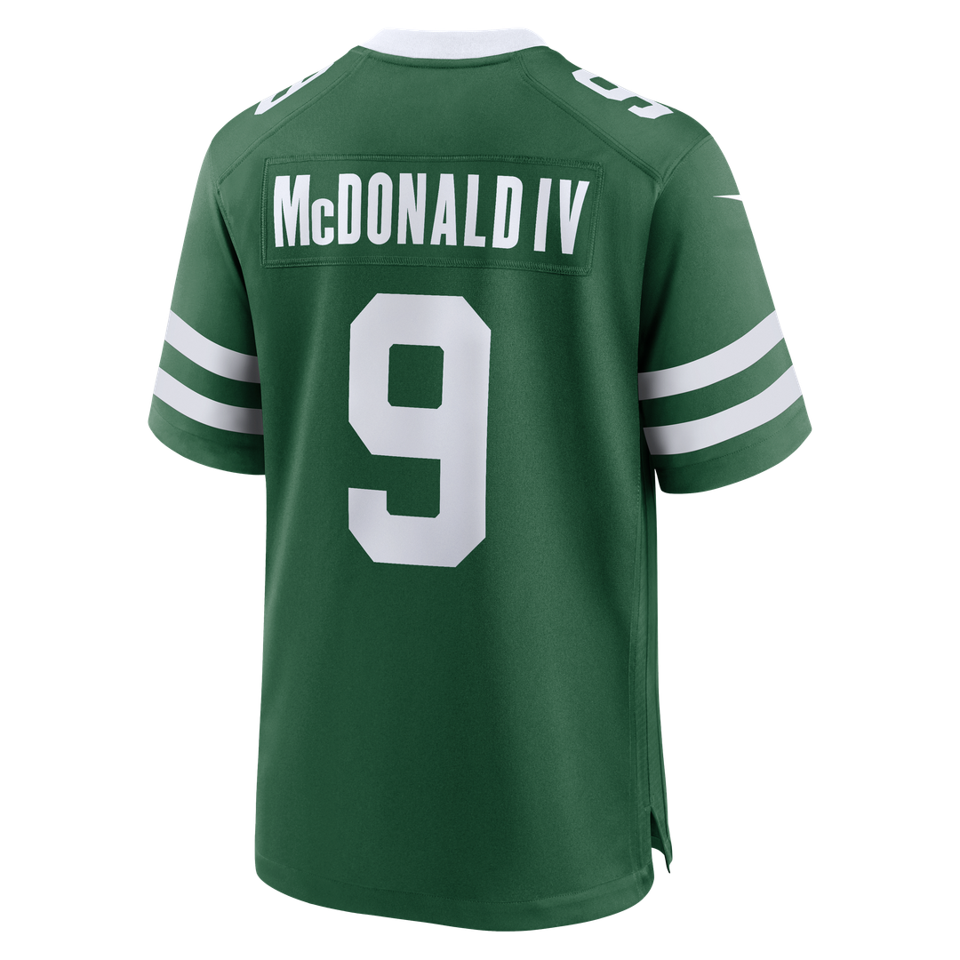 New York Jets Will McDonald IV Legacy Black Alternate Game Jersey product image 15, provided for visual reference and