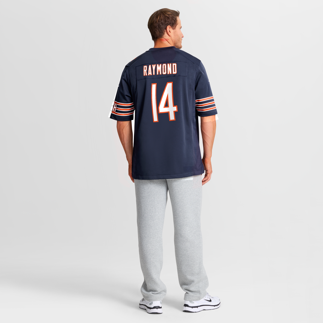 Chicago Bears Kalif Raymond Navy Team Game Jersey product image 5, provided for visual reference and product detail review