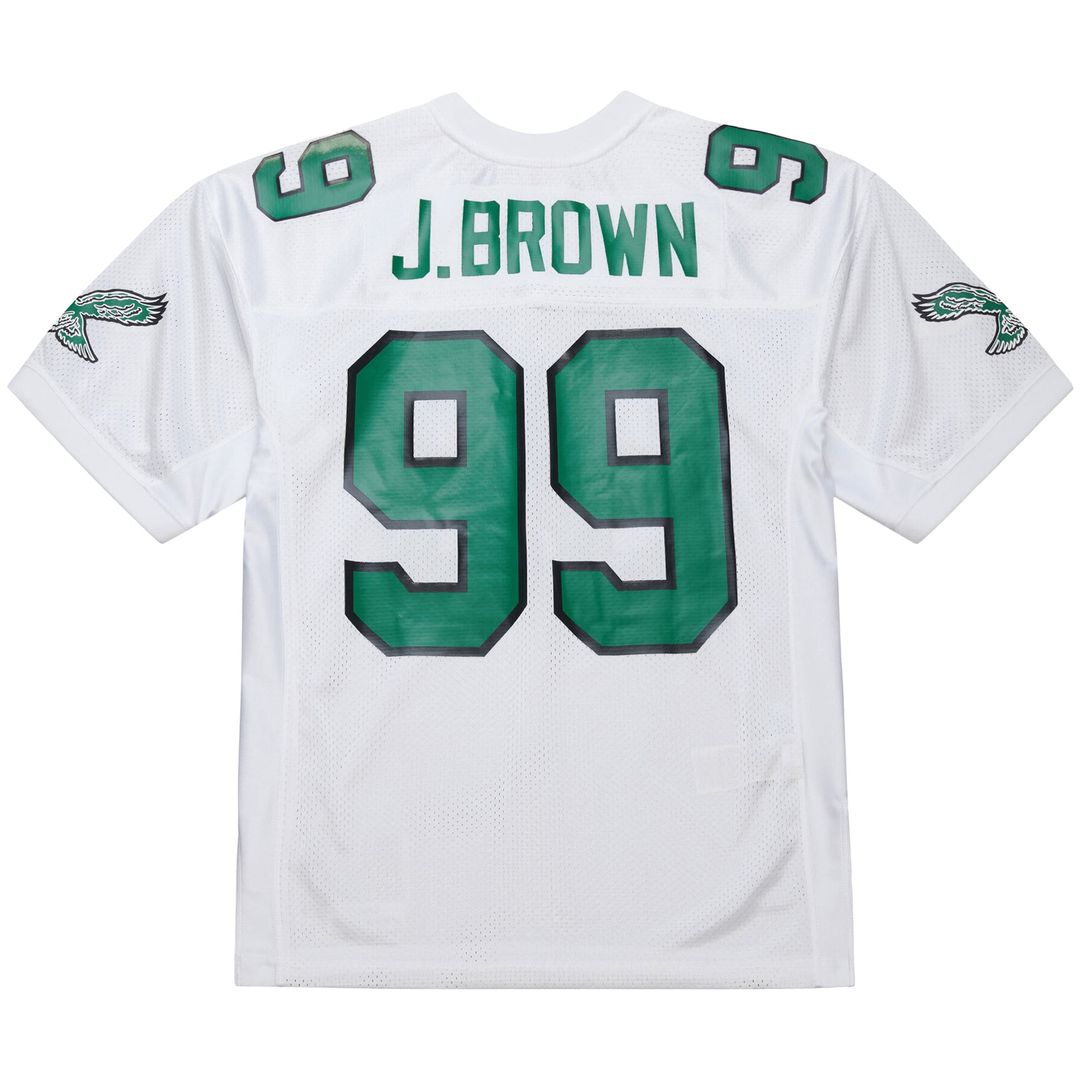 Philadelphia Eagles Jerome Brown White 1991 Authentic Throwback Retired Player Jersey product image 3, provided for visual