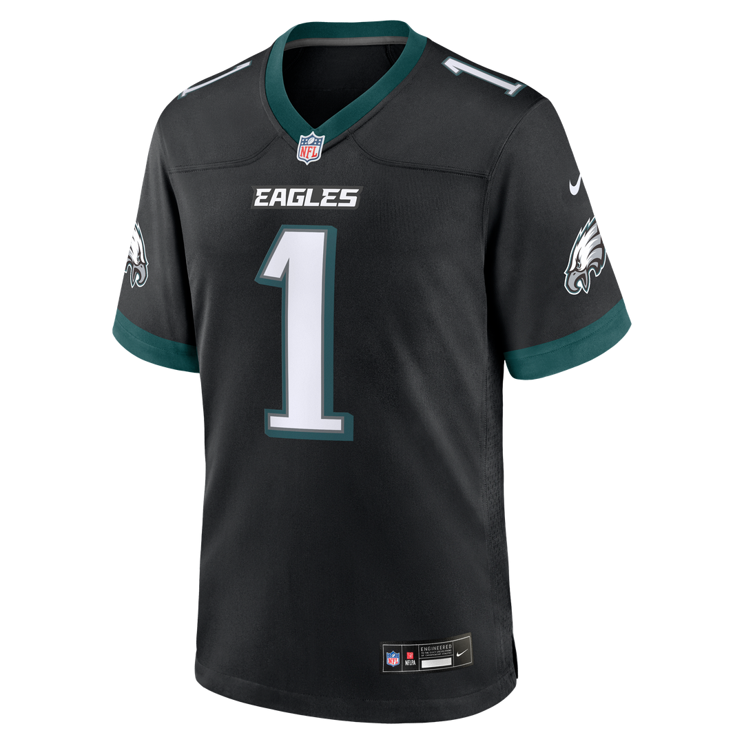 Philadelphia Eagles Jalen Hurts Midnight Green Team Game Jersey product image 32, provided for visual reference and product