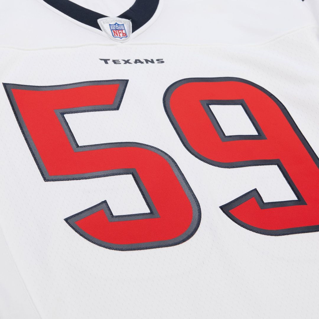 Houston Texans DeMeco Ryans White 2006 Legacy Replica Jersey product image 4, provided for visual reference and product