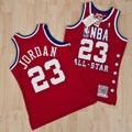 NBA All - Star East Michael 1989 Authentic Basketball Jersey By - Red product image 1, provided for visual reference and