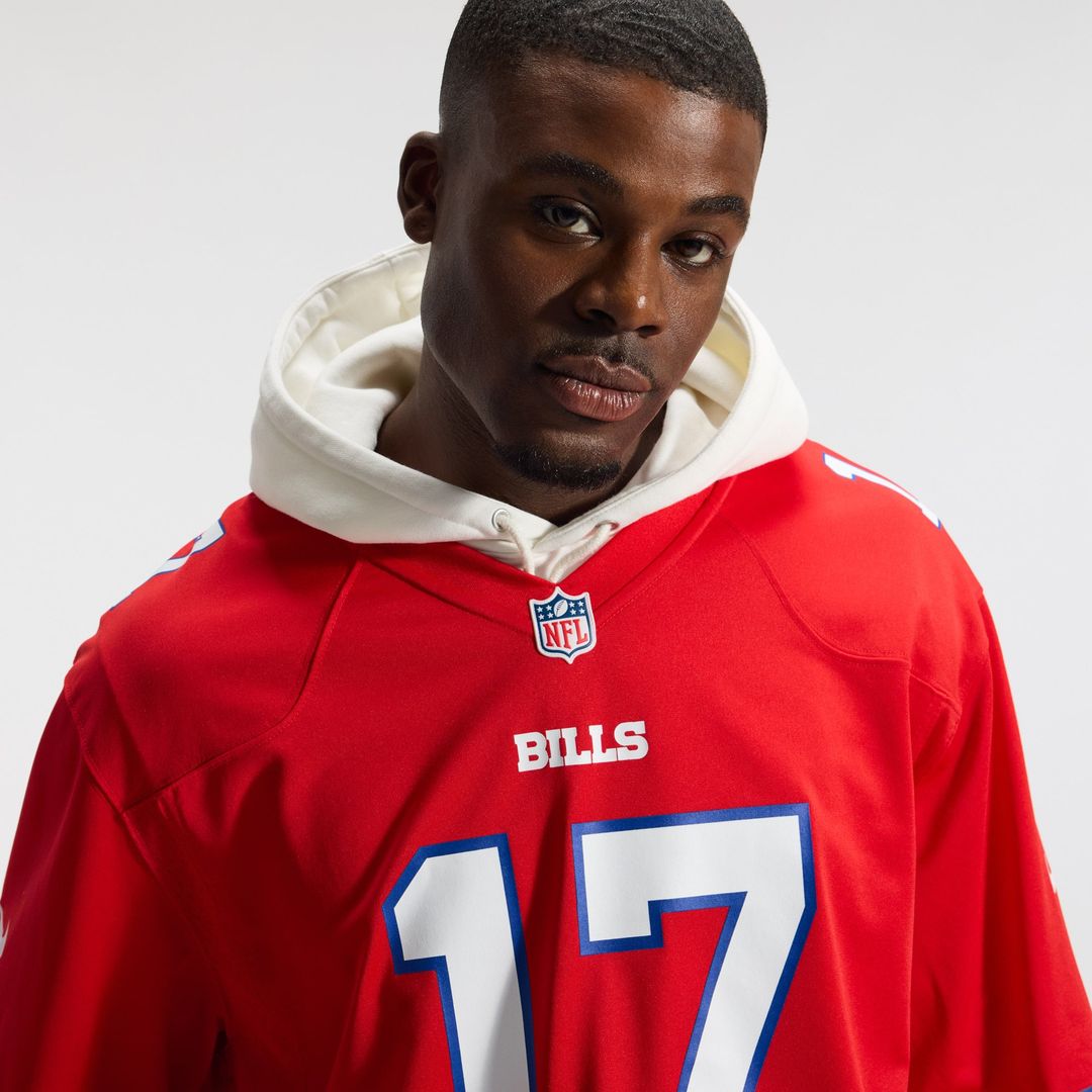 Buffalo Bills Josh Allen Red Alternate Game Player Jersey product image 10, provided for visual reference and product detail