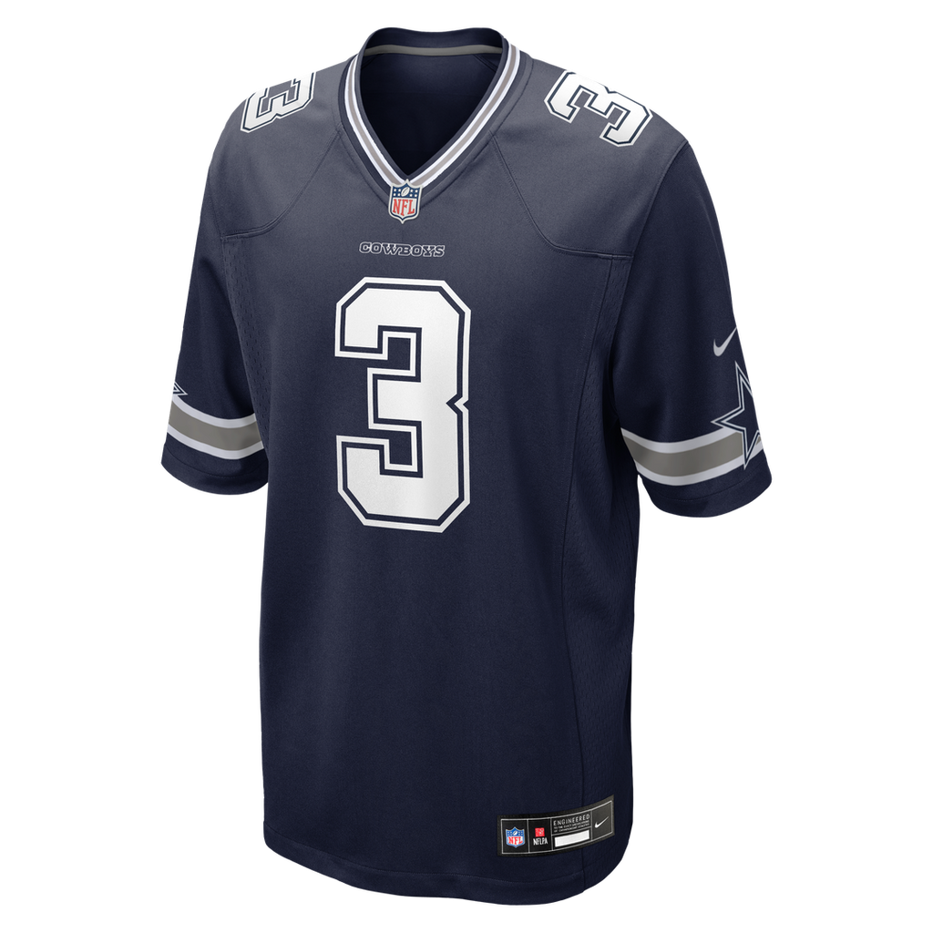 Dallas Cowboys George Pickens Navy Game Jersey product image 10, provided for visual reference and product detail review