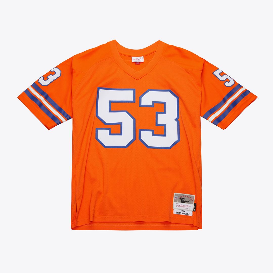Denver Broncos Randy Gradishar Orange 1978 Legacy Replica Jersey product image 1, provided for visual reference and product