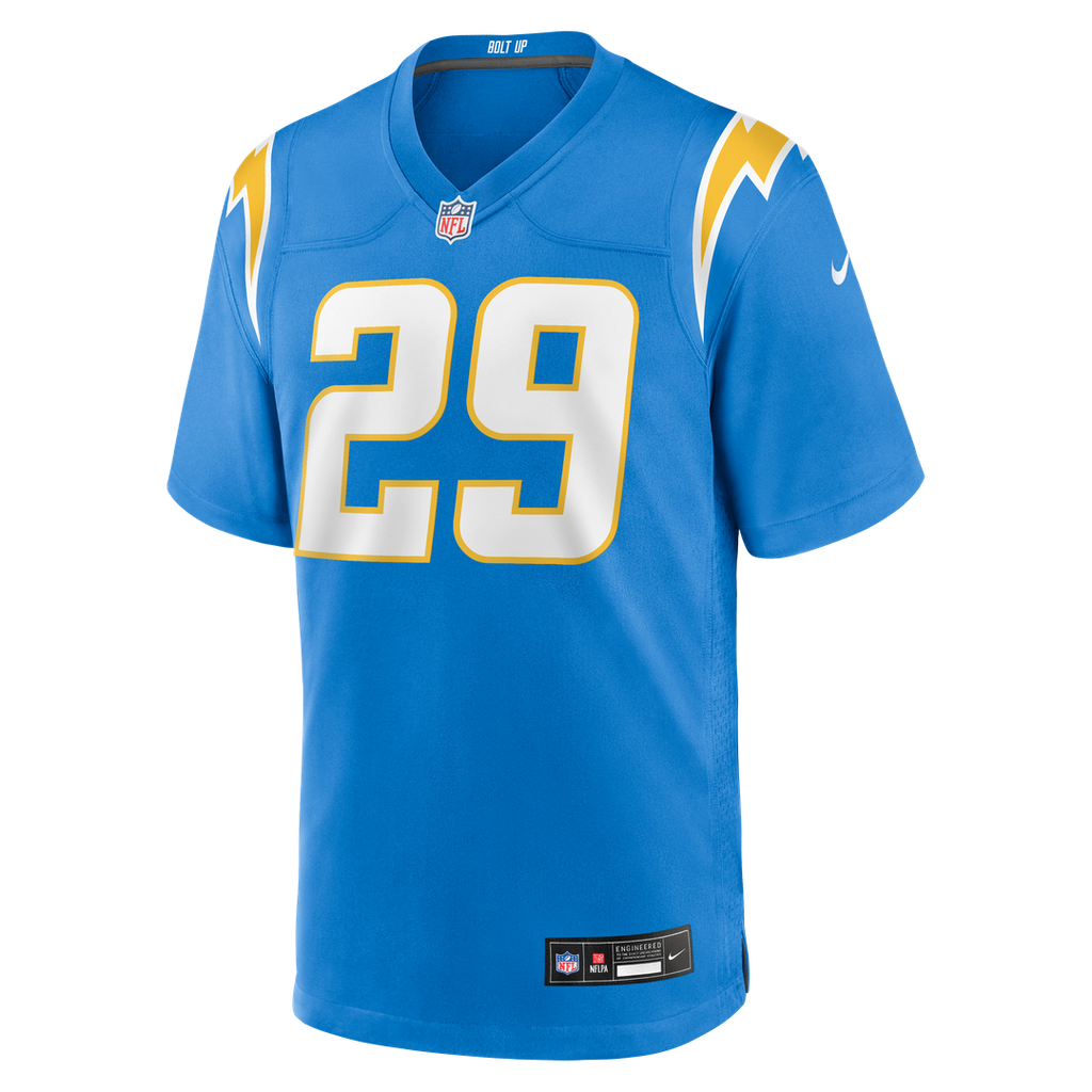 Los Angeles Chargers Tarheeb Still Powder Blue Team Game Jersey product image 2, provided for visual reference and product