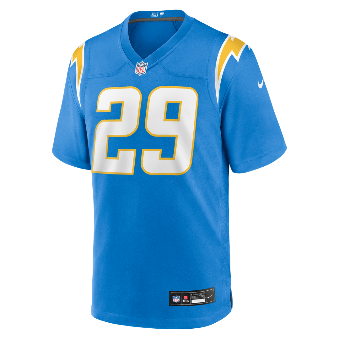 Los Angeles Chargers Tarheeb Still Powder Blue Team Game Jersey product image 2, provided for visual reference and product