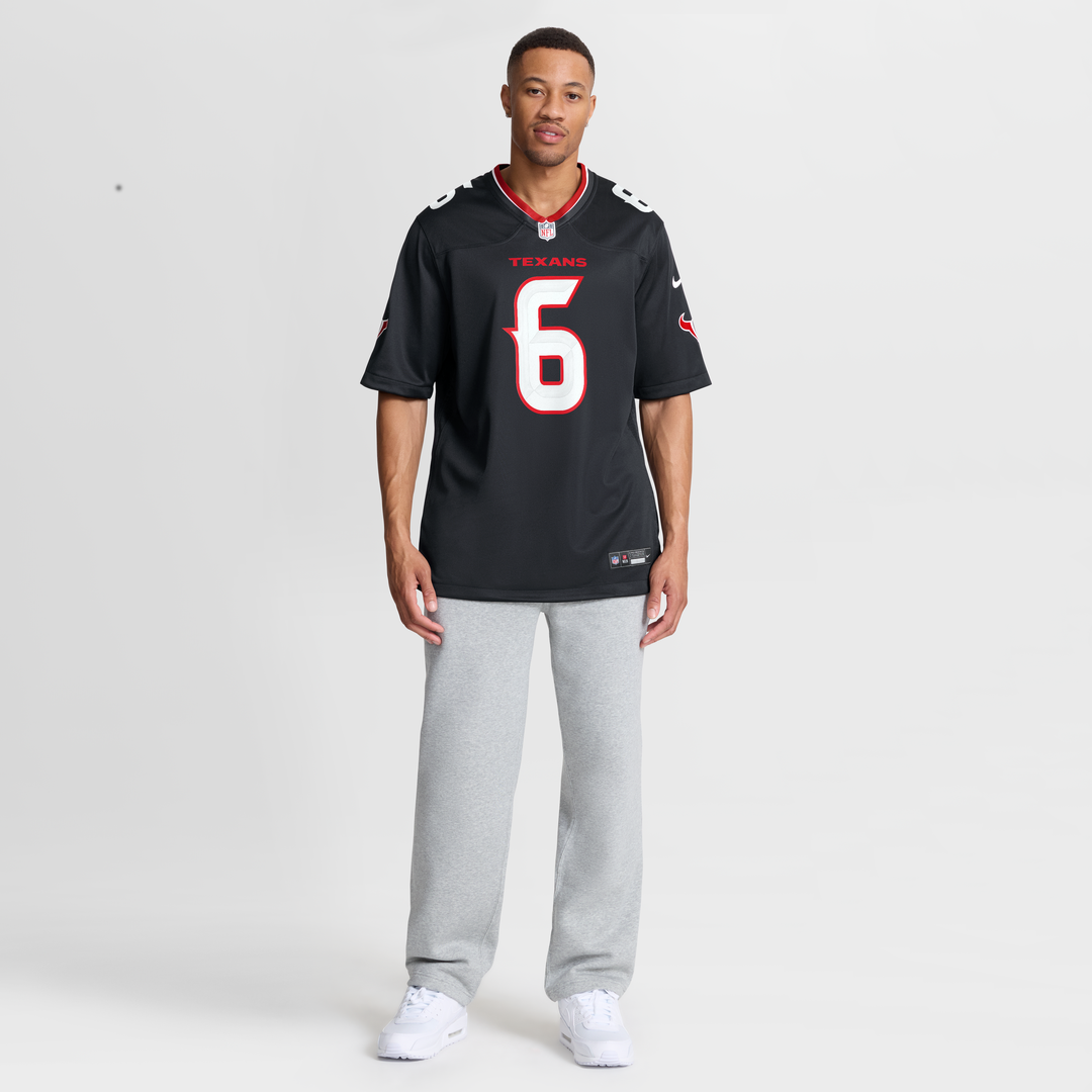 Houston Texans Reed Blankenship Navy Team Game Jersey product image 4, provided for visual reference and product detail