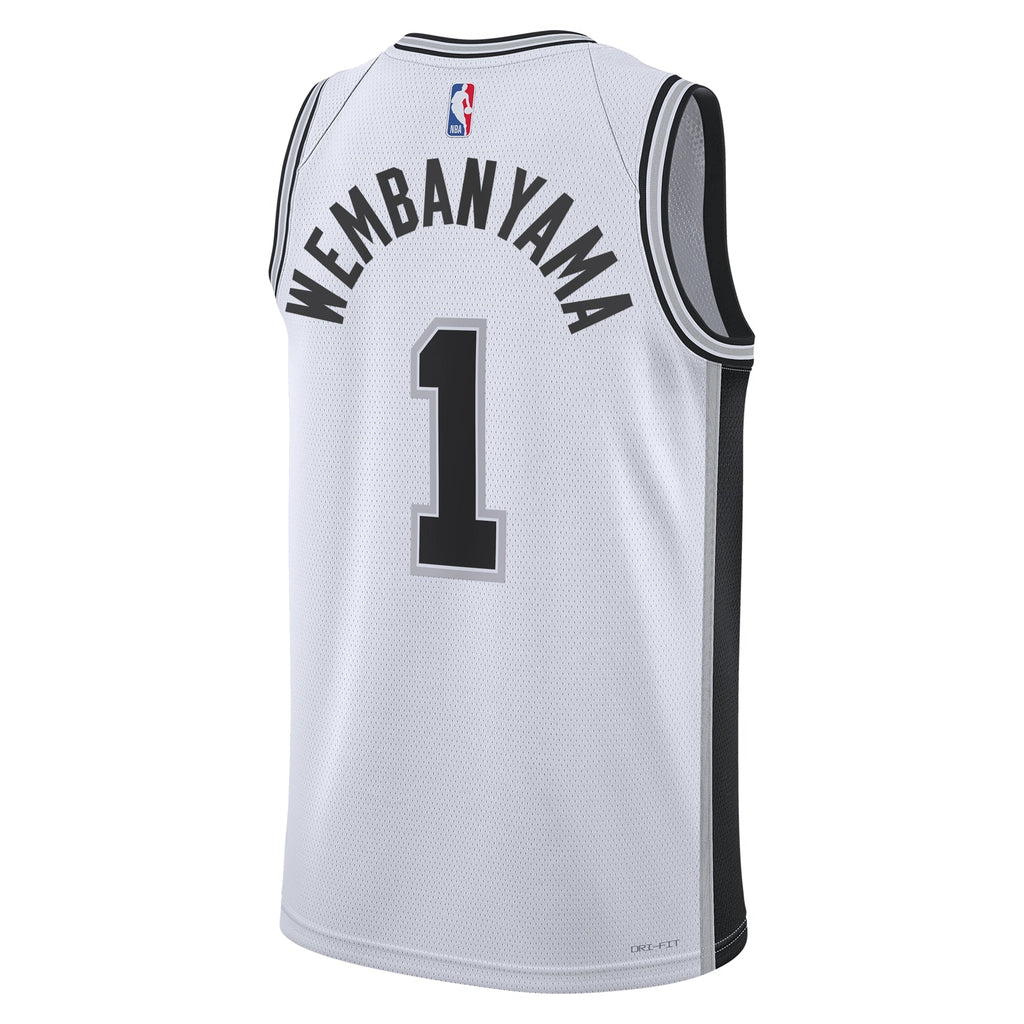 San Antonio Spurs Association Edition Swingman Jersey - White - Victor Wembanyama - Unisex product image 4, provided for