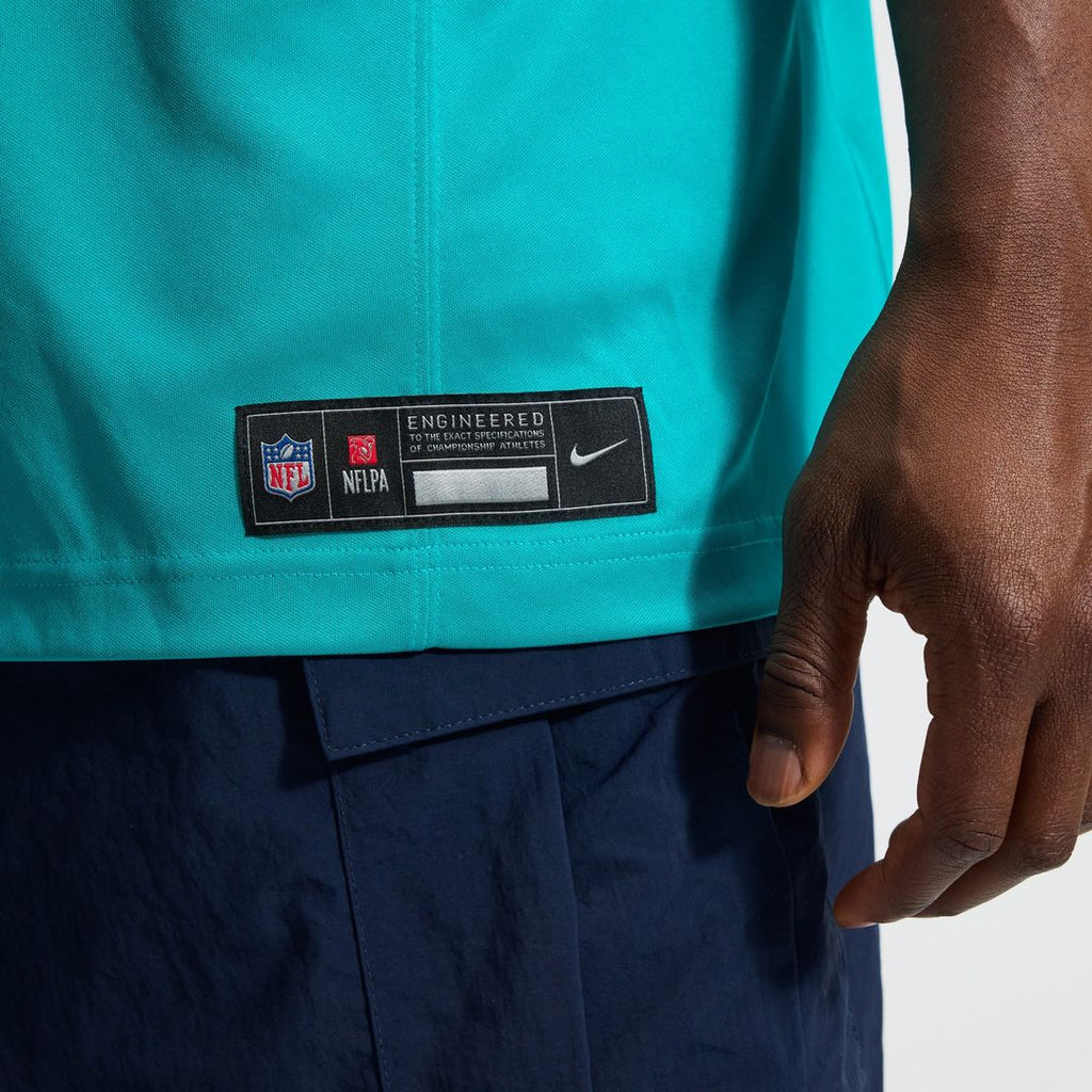 Miami Dolphins Jaylen Waddle Aqua Team Vapor F.U.S.E. Stitched Limited Jersey product image 10, provided for visual