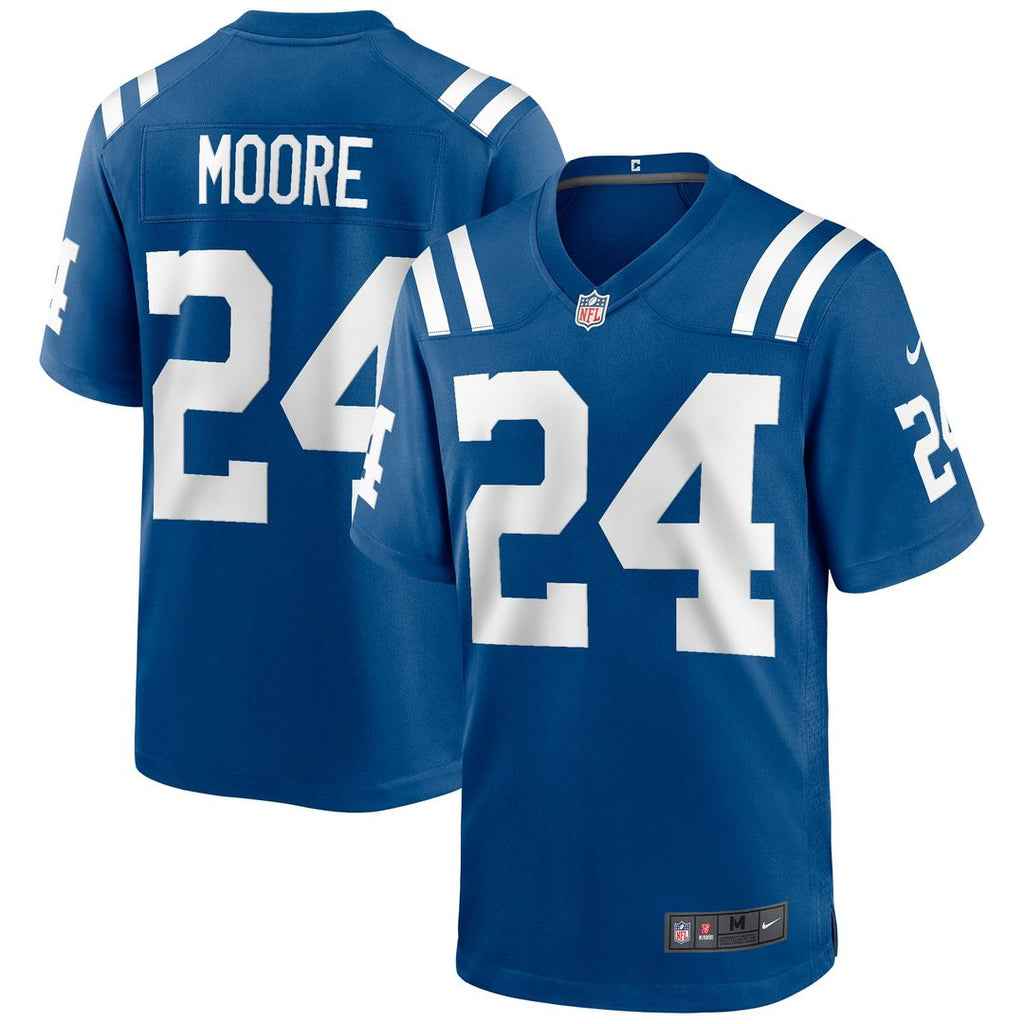 Indianapolis Colts Lenny Moore Royal Game Retired Player Jersey product image 1, provided for visual reference and product