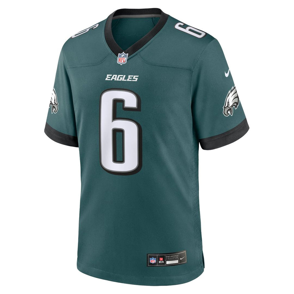 Philadelphia Eagles DeVonta Smith Midnight Green Team Game Jersey product image 8, provided for visual reference and product