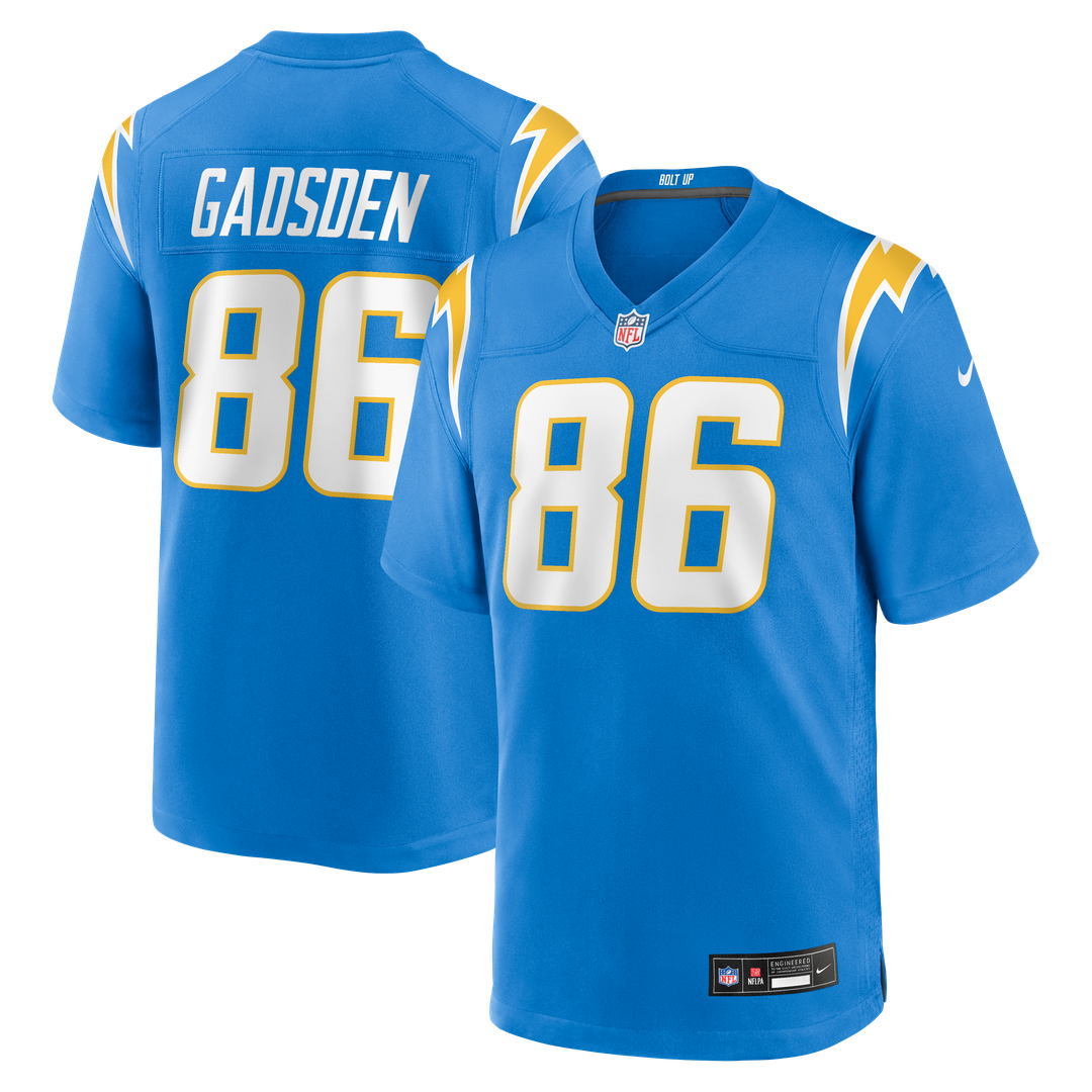 Los Angeles Chargers Oronde Gadsden Gold Alternate Charger Power Game Jersey product image 15, provided for visual reference