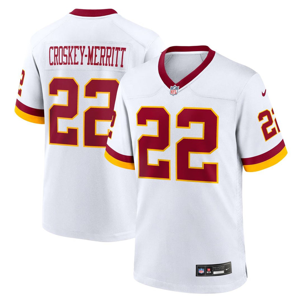 Washington Commanders Jacory Croskey-Merritt White Game Super Bowl Era Jersey product image 7, provided for visual reference