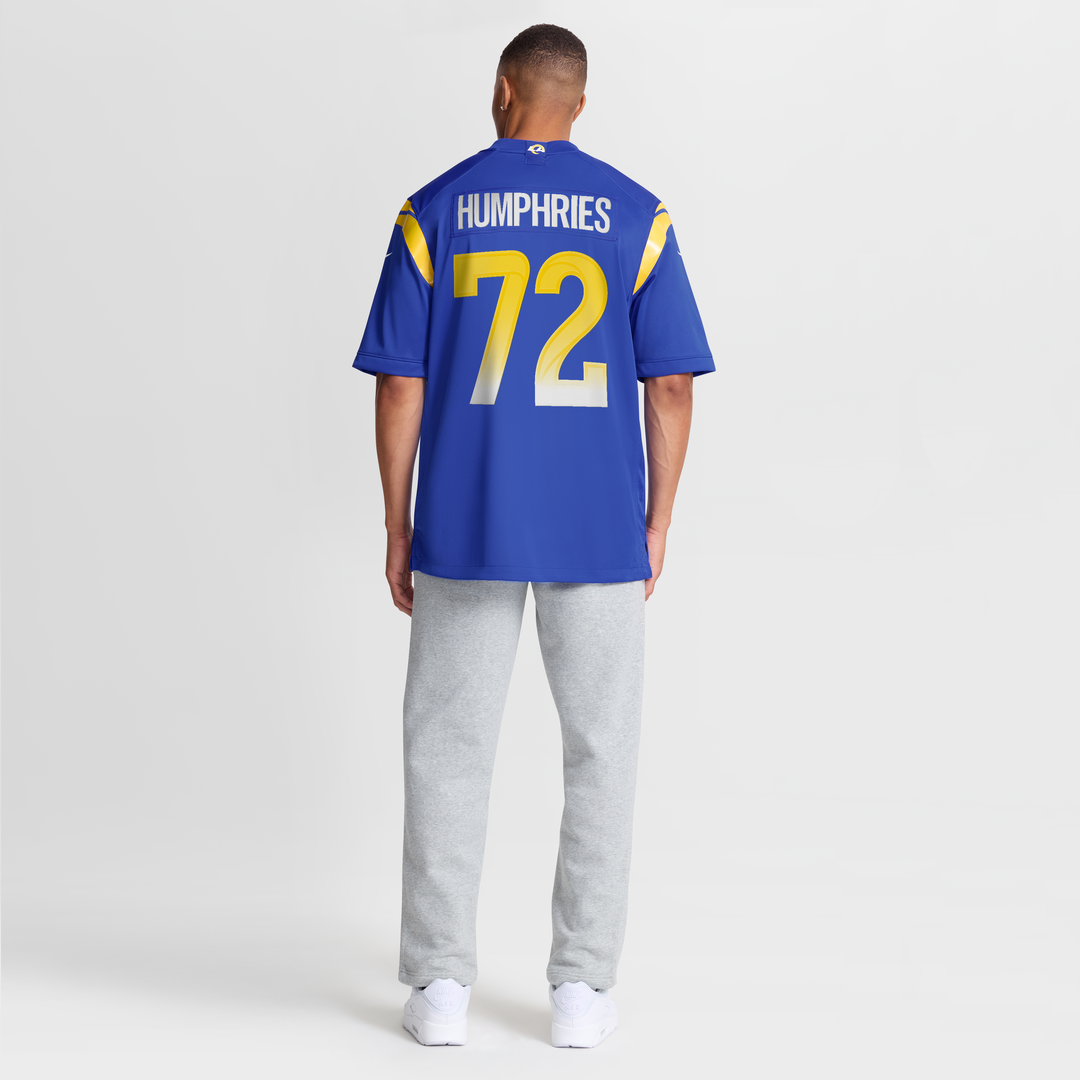 Los Angeles Rams D.J. Humphries Royal Team Game Jersey product image 8, provided for visual reference and product detail
