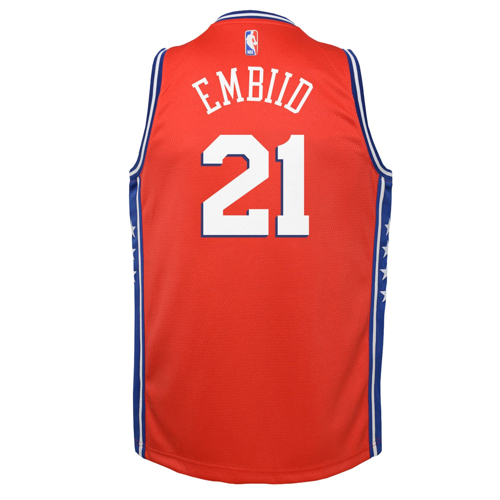 Joel Embiid Philadelphia 76ers Swingman Statement Jersey - Youth product image 4, provided for visual reference and product