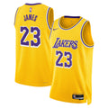 Los Angeles Lakers Icon Edition Swingman Basketball Jersey - Gold - Lebron James - Unisex product image 1, provided for