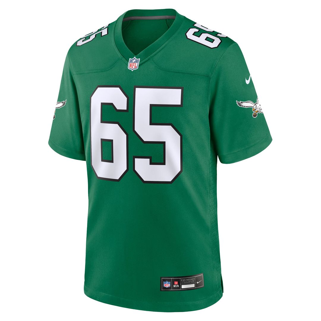 Philadelphia Eagles Lane Johnson Kelly Green Alternate Game Jersey product image 2, provided for visual reference and