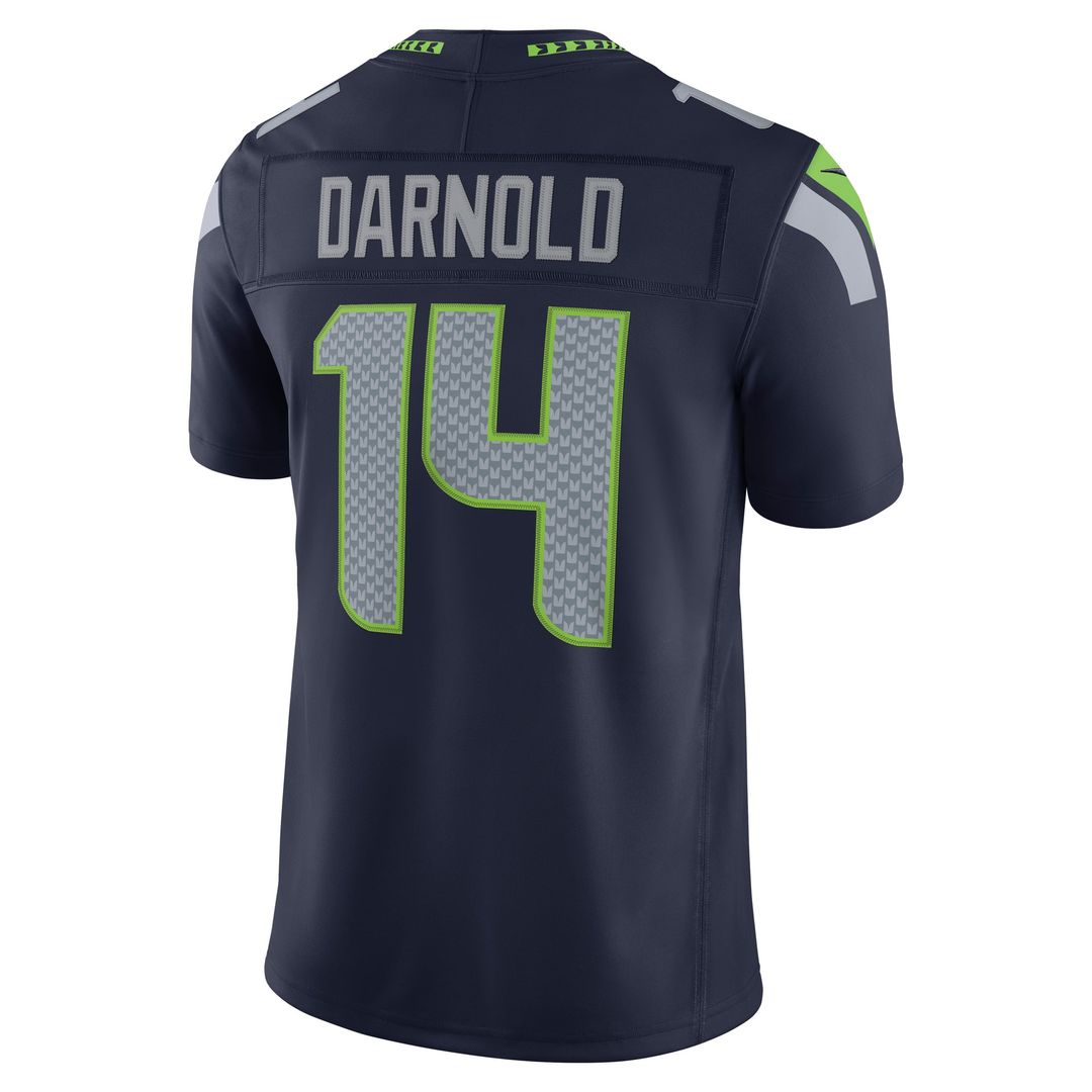 Seattle Seahawks Sam Darnold College Navy Team Vapor F.U.S.E. Stitched Limited Jersey product image 3, provided for visual
