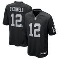 Las Vegas Raiders Aidan O'Connell Black Team Game Jersey product image 1, provided for visual reference and product detail