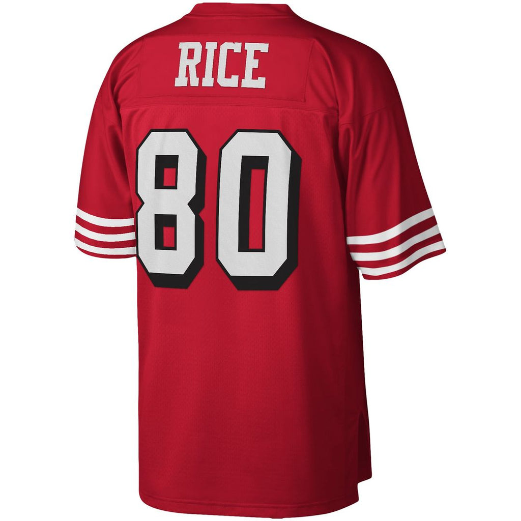 San Francisco 49ers Jerry Rice Scarlet Legacy Replica Jersey product image 3, provided for visual reference and product