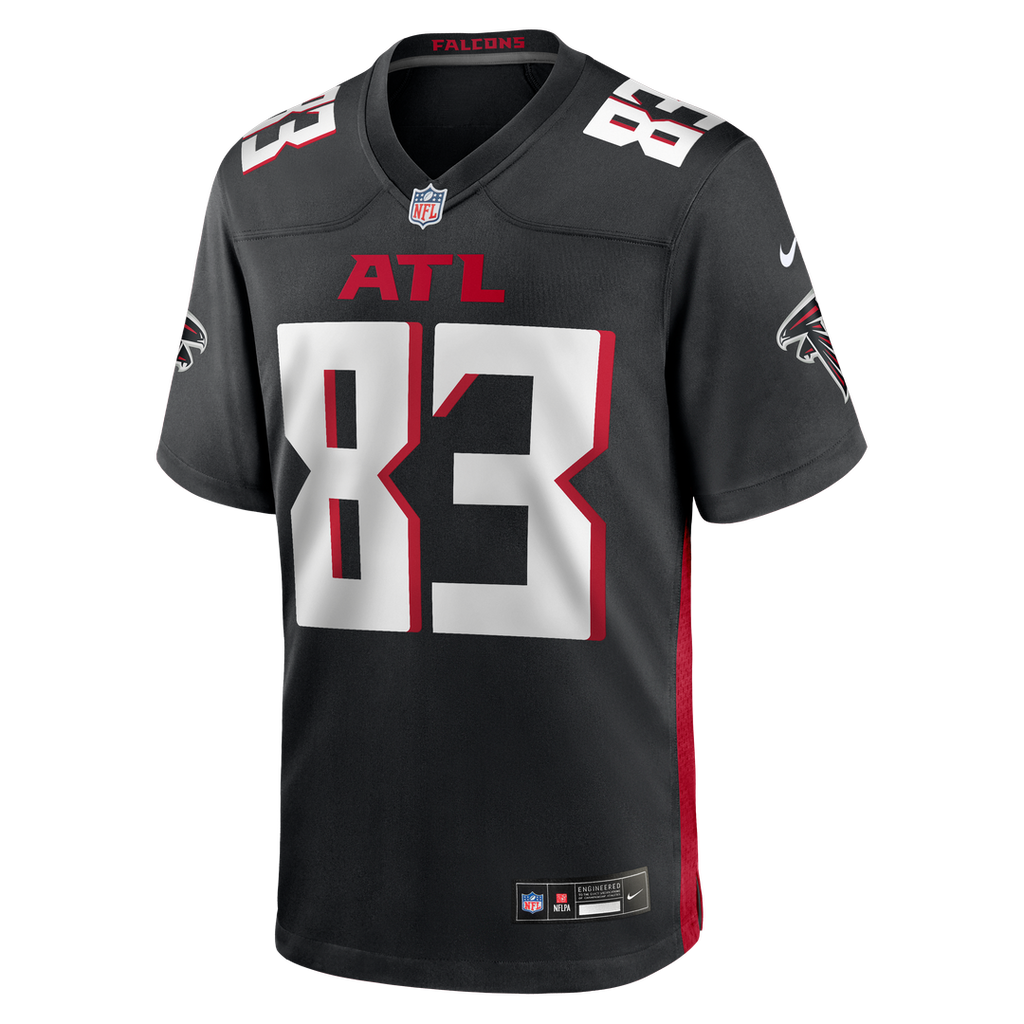Atlanta Falcons Deven Thompkins Black Team Game Jersey product image 2, provided for visual reference and product detail