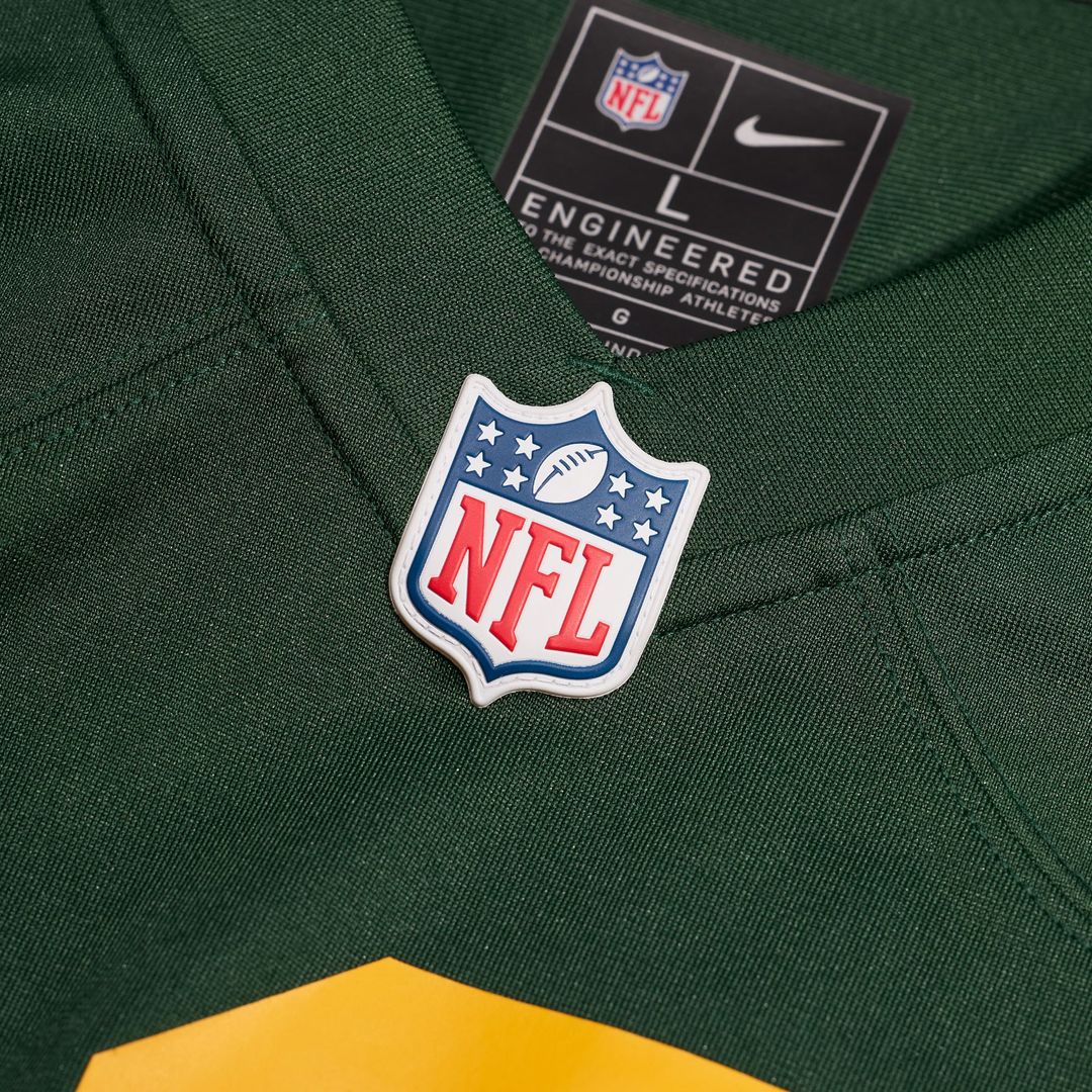 Green Bay Packers Love Green Alternate Game Jersey product image 4, provided for visual reference and product detail review